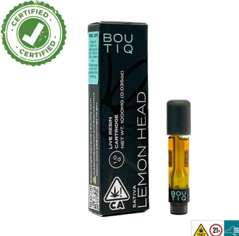 Lemon Head Boutiq Carts - 1G Live Resin Cartridge - Sativa