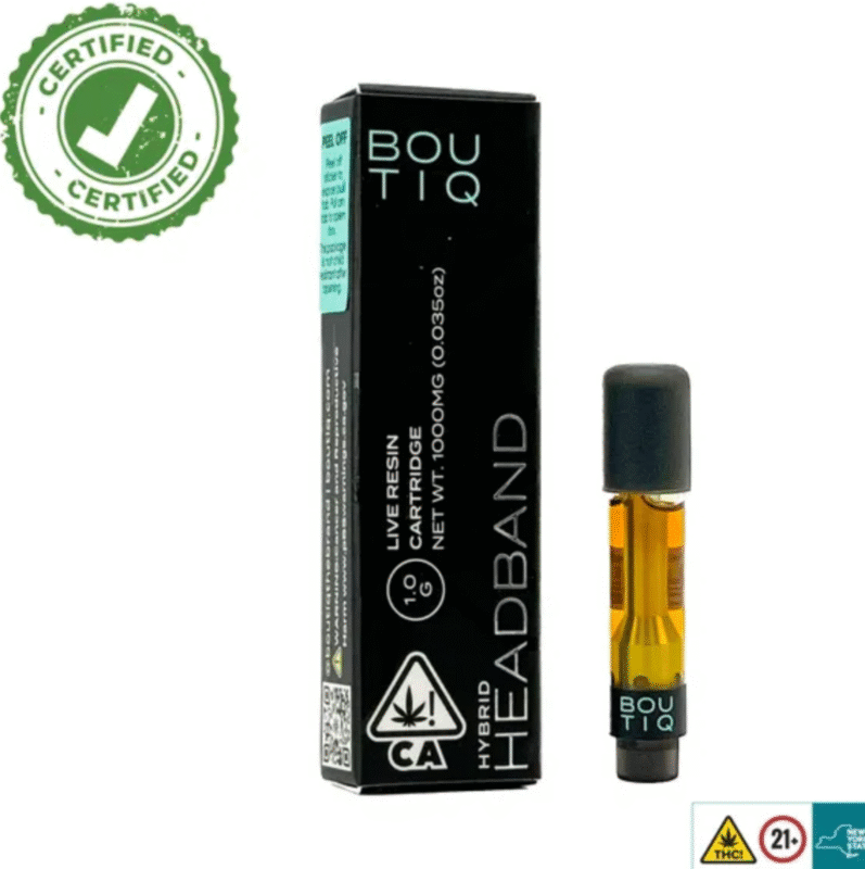 Headband Boutiq Carts - 1G Live Resin Cartridge - Hybrid
