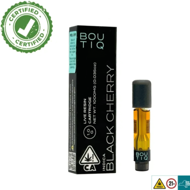 Black Cherry Boutiq Carts - 1G Live Resin Cartridge - Indica