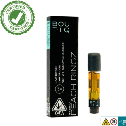 Peach Ringz Boutiq Carts - 1G Live Resin Cartridge - Hybrid